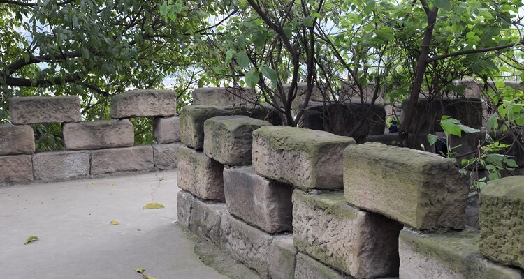 Traces of the ancient city wall