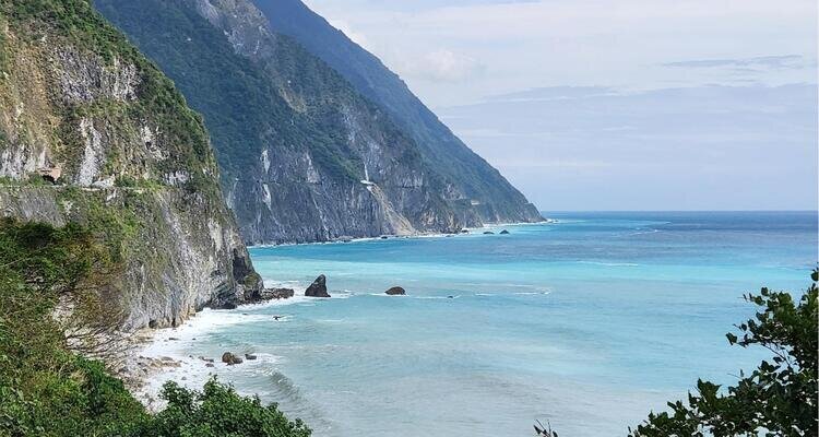 Cliffs on the east coast of Hualien