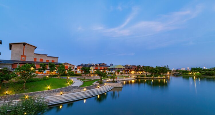 Beautiful landscape and building around the National Center for Traditional Arts
