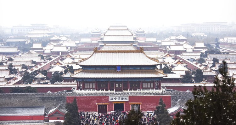 La Ciudad Prohibida bajo la nieve
