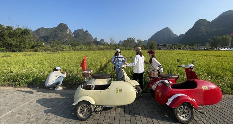 Sidecar Trips Through Yangshuo's Countryside