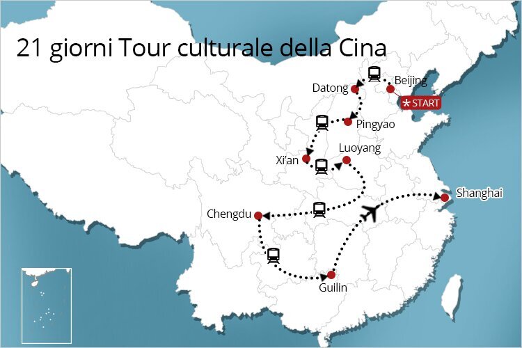 21 giorni viaggio in Cina