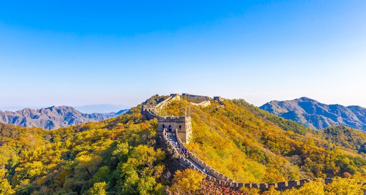 La Gran Muralla de Mutianyu en otoño