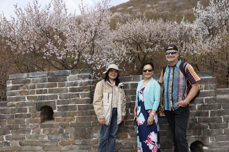 Our guides and guests visited Mutianyu in April