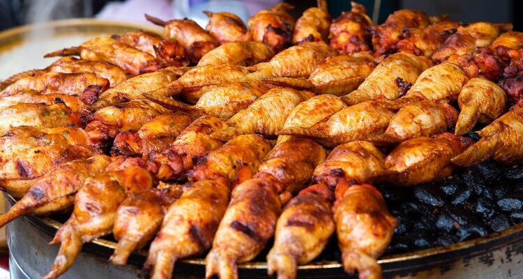 Chicken Wings Wrapped Rice