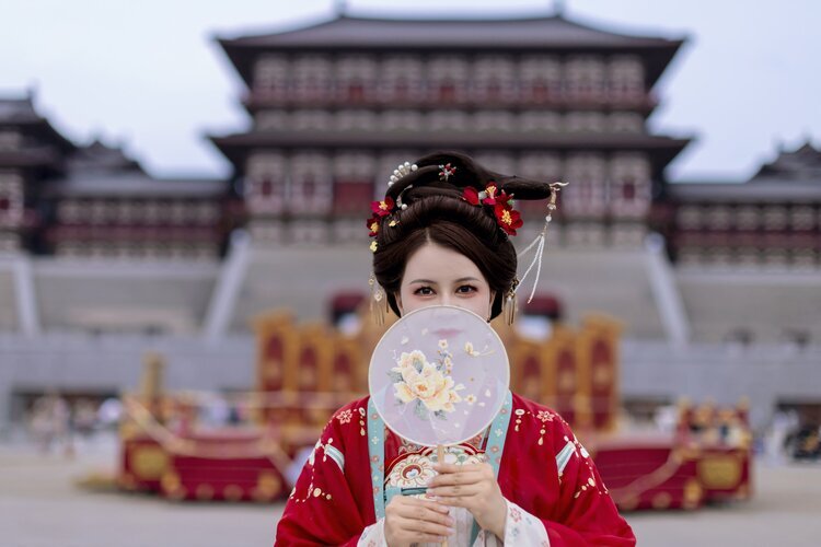 Природные пейзажи Китая и ханьфу