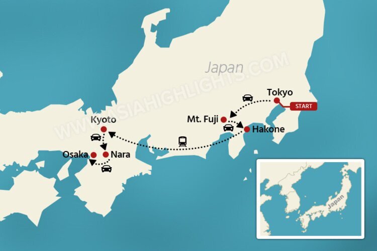 japan cherry blossom map