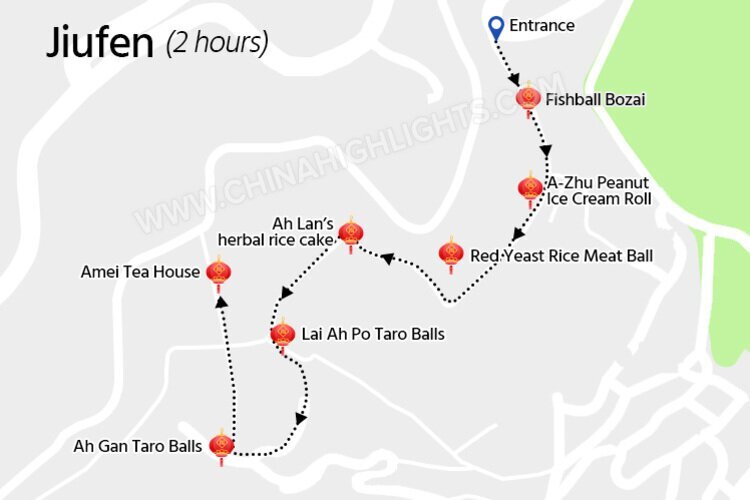 Jiufen Map
