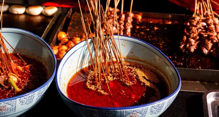 Spicy snacks in Chengdu