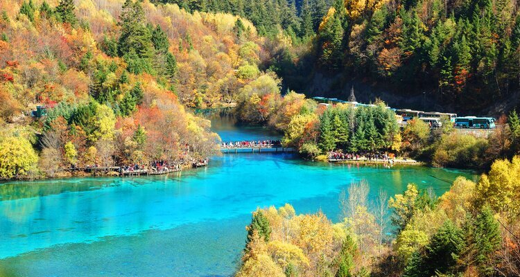 Five Flower Lake in Jiuzhaigou