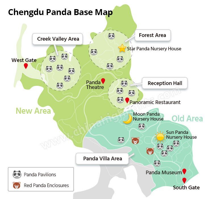 Chengdu Panda Base Map
