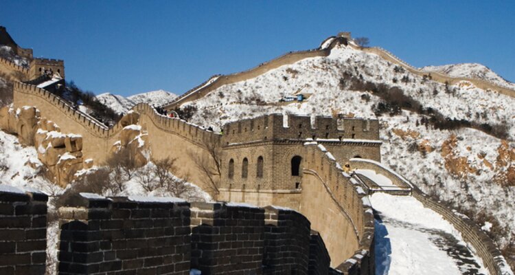 Chinesische Mauer im Dezember