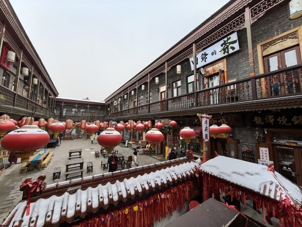 Edificios históricos de estilo Barroco Chino en el distrito de Lao Daowai.