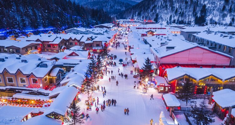 China Snow Town