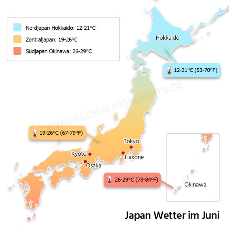 Japan Juni Wetter