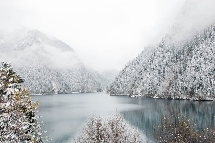 Зимой в Цзючжайгоу