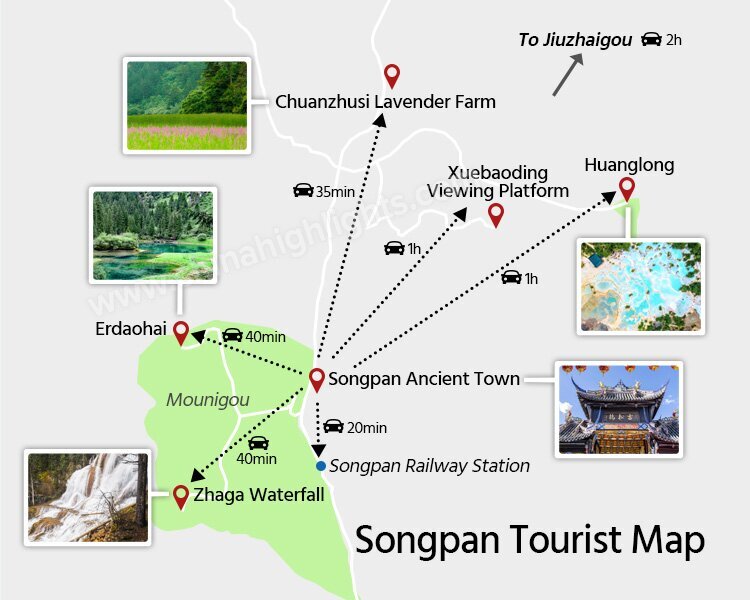 Songpan Travel Map
