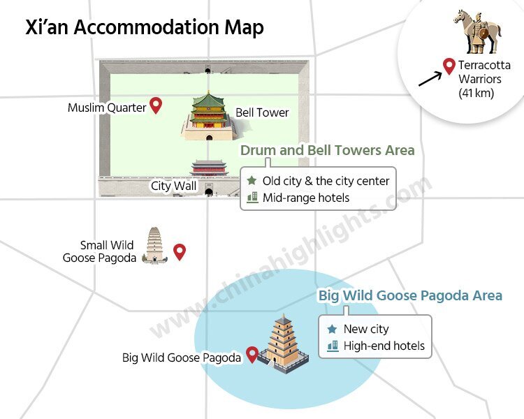 西安旅行の宿泊