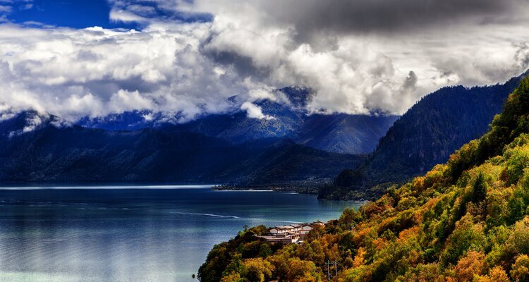 Autumn in Basum Tso Lake