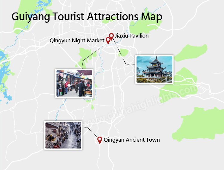 Guiyang attractions map