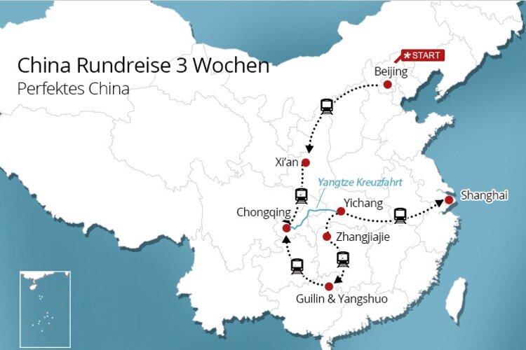 China Rundreise 3 Wochen:Perfektes China