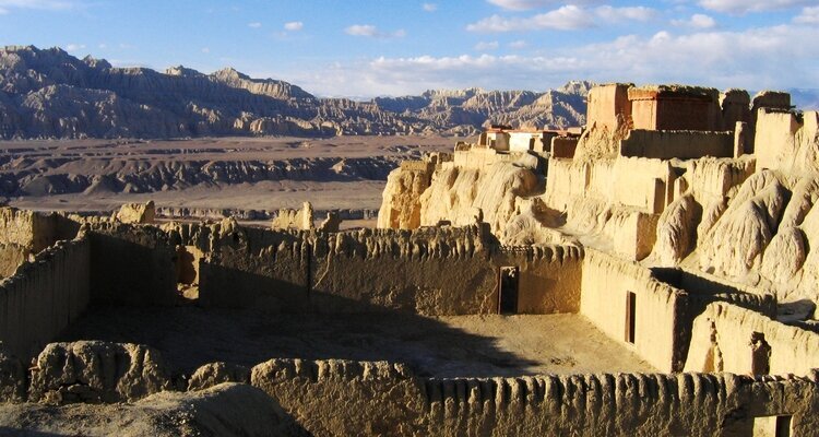 View at the top of Guge Kingdom Ruins
