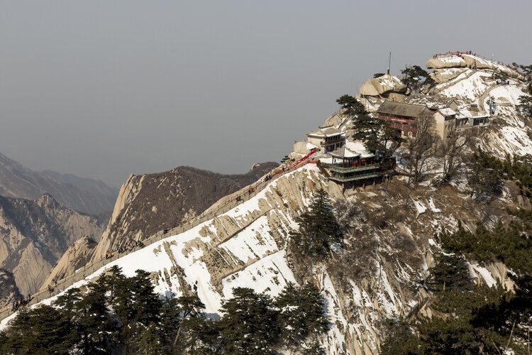 Snow on Mount Hua