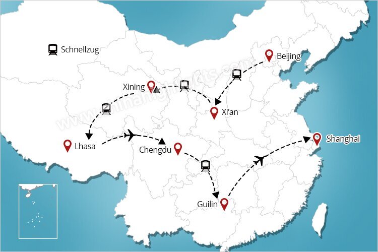 China Klassiker mit Tibet