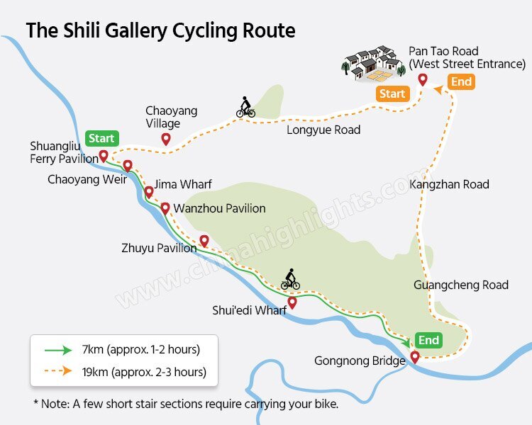 The-Shili-Gallery-Cycling-Route Guilin Yangshuo practible for biking lovers