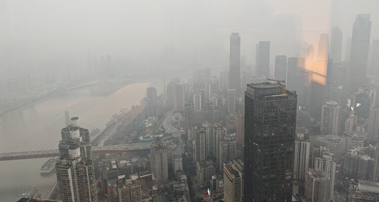 View from the Lixury Hotel Chongqing