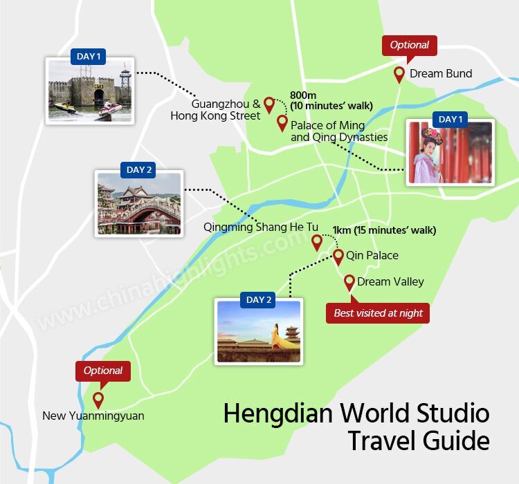 Hengdian Map