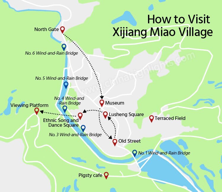 how to visit Xijiang Miao Village