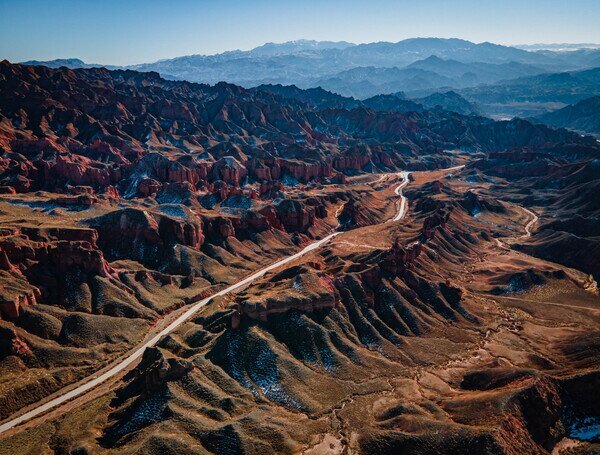 張掖氷溝丹霞地形