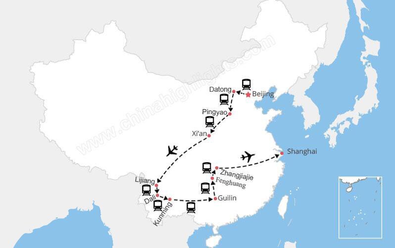 carte circuit chine 21 jours