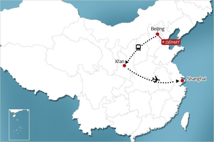carte circuit chine 8 jours