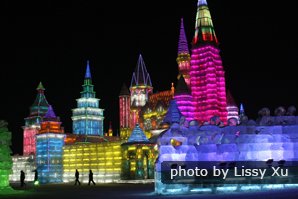 Ледяные скульптуры в праздник Льда и Снега, Харбин