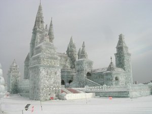 Château de glace à Harbin