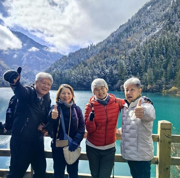 九寨溝の絶景を楽しめる