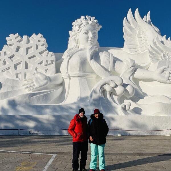 Visita a las esculturas de nieve de la Isla del Sol de Harbin