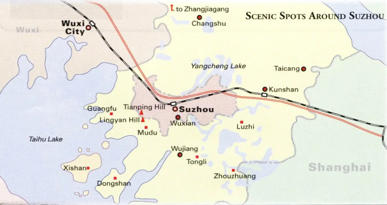 Map Of China Suzhou Suzhou Maps, Maps of Suzhou in China