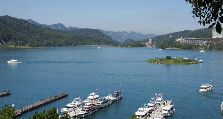 The spring of Sun Moon Lake