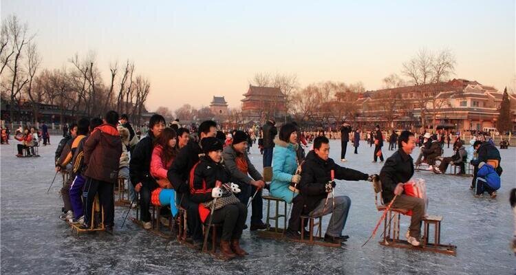 Skating on Houhai Lake